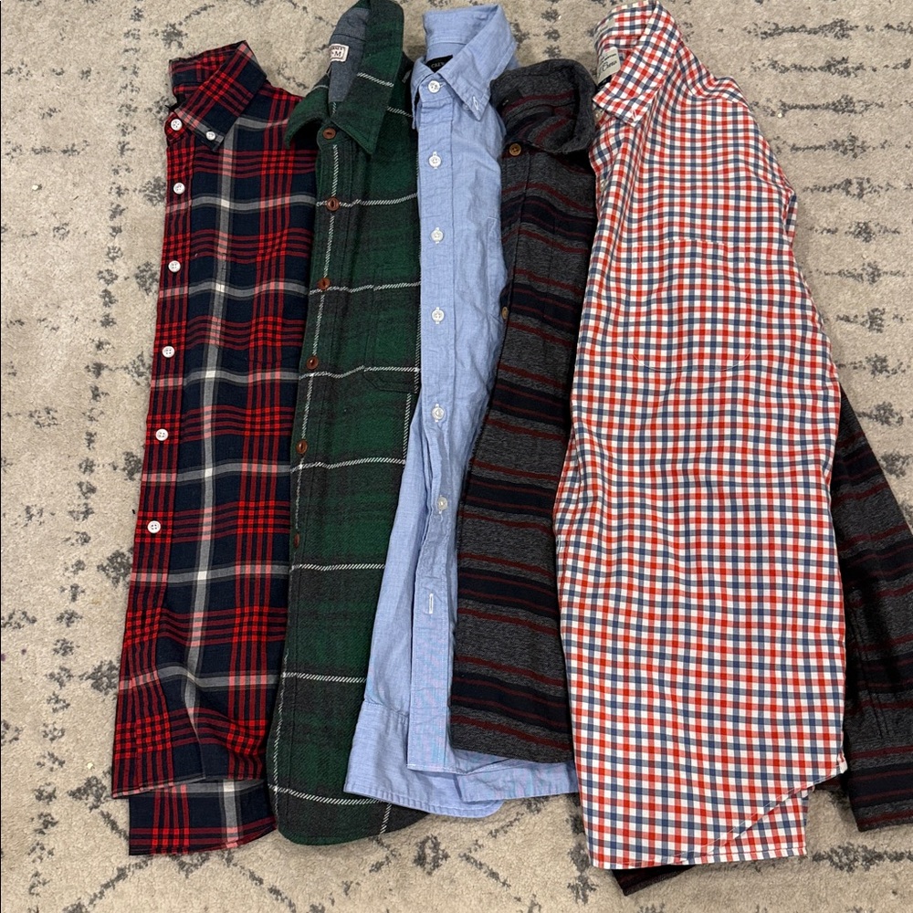 J. Crew Red and Blue Plaid Casual Shirt